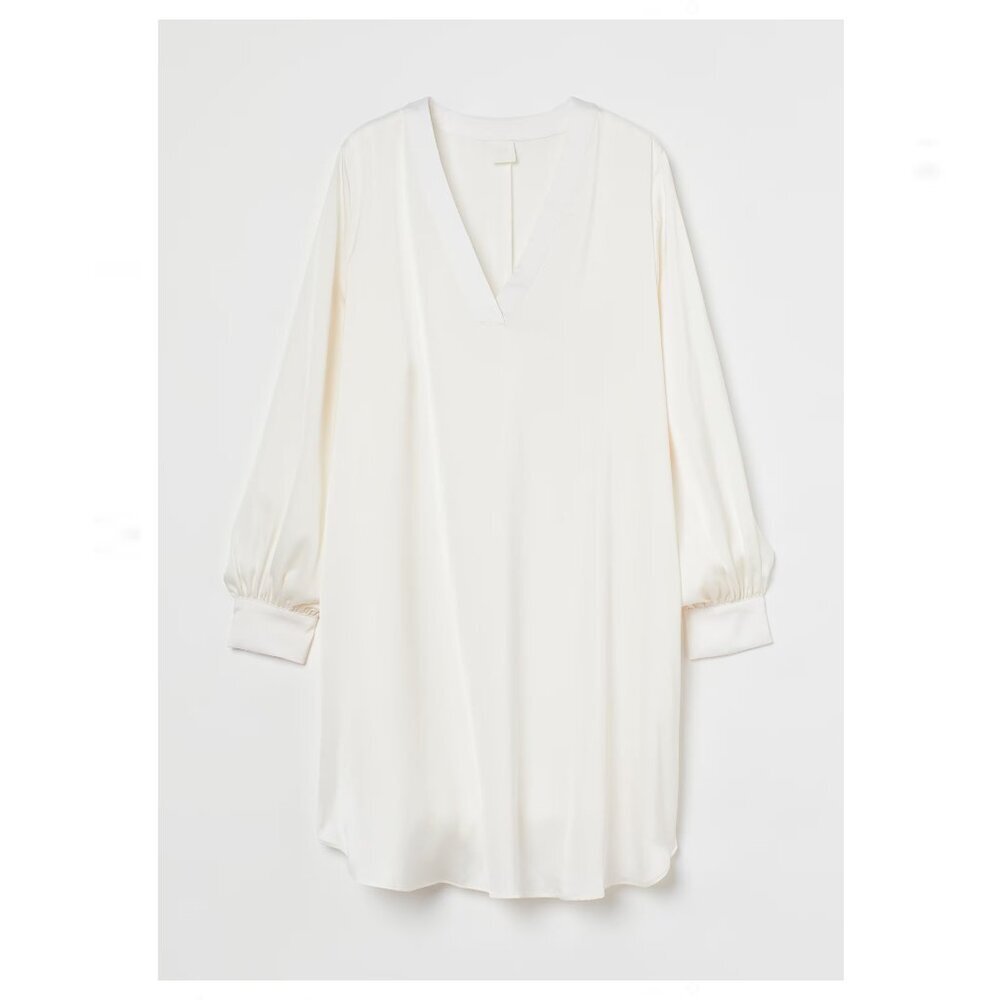 H&M Long Sleeve Dress - Cream